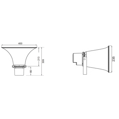 Всепогодный рупорный громкоговоритель HS-50T
