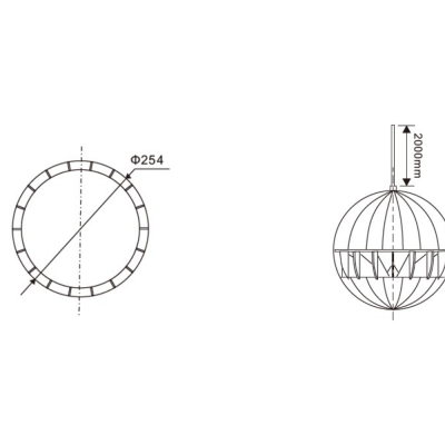 Подвесной сферический громкоговоритель CSB-820T