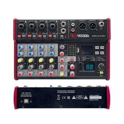 Микшерный пульт с DSP, медиаплеером и аудиоинтерфейсом