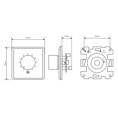 Регулятор громкости с аварийным реле ATT-06