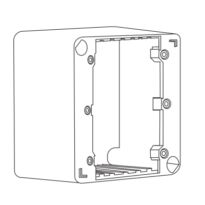 Накладной монтажный короб для аттенюаторов VC