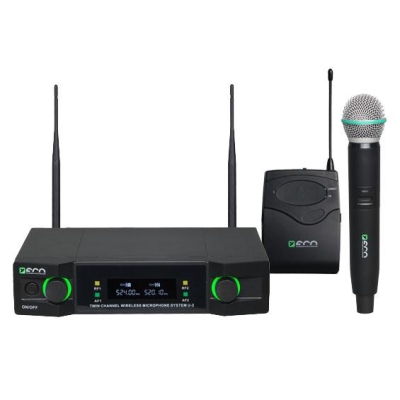 Двухканальная микрофонная радиосистема базового уровня