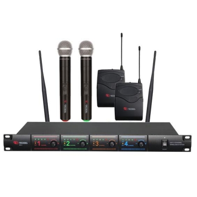 Четырехканальная микрофонная радиосистема