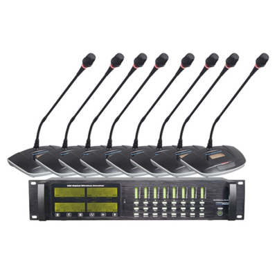 Восьмиканальная микрофонная радиосистема для конференций