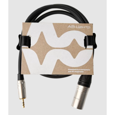 Аналоговый аудиокабель XLR(M) - JACK 3,5(TRS) CABLE-964/5-Black