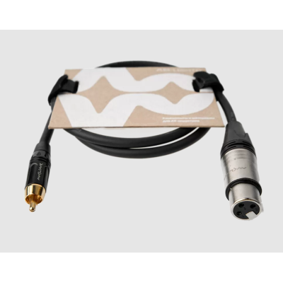 Аналоговый аудиокабель XLR(F) - RCA CABLE-958/0.5-Black