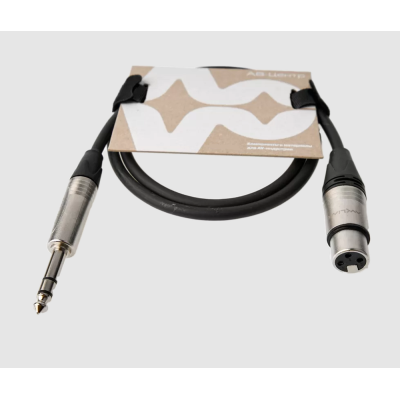 Аналоговый аудиокабель XLR(F) - JACK 6,3(TRS)