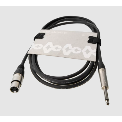 Аналоговый аудиокабель XLR(F) - JACK 6,3(TS) CABLE-954/20-Black