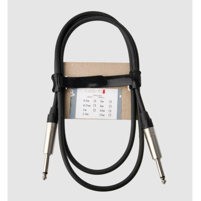 Аналоговый гитарный кабель JACK 6,3(TS) - JACK 6,3(TS) CABLE-951/2-Black