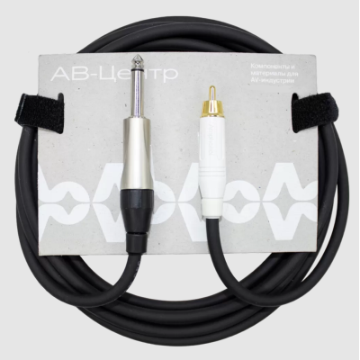 Аналоговый аудиокабель JACK 6,3 (TS) - RCA